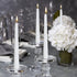 BOLSIUS 20 Count Unscented 10 Inch White Taper Candles - Premium Quality, Smokeless, Dripless
