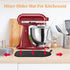 Mixer Slider Mat for Kitchenaid Stand Mixer, Bendable Cord Organizer for KitchenAid 4.5-5 Qt Appliances (Black)
