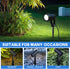 25pcs 5.5X0.55inch Angoily Solar Light Stakes, Ground Spikes Light Replacement Stakes, Halloween for Garden Lighting