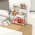Bathroom Counter Organizer - 3 Tier Foldable Spice Rack Counter Shelf for Bathroom Kitchen Bedroom