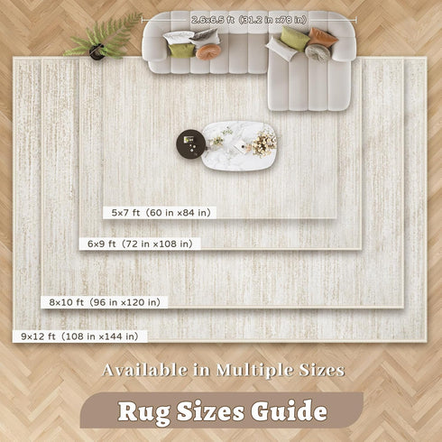 5x7 5'x7') Area Rug Living Room Rugs: Washable Modern Rug Non-Slip Soft Rugs Stain Resistant Printed Rug Indoor Carpet