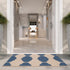 SAFAVIEH Courtyard Collection Accent Rug - 2' x 3'7", Beige & Blue, Non-Shedding & Easy Care, Indoor/Outdoor & Washable-Ideal for Patio, Backyard, Mudroom (CY6162-233) by Safavieh