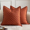 MANDIOO Pack of 2 Burlap Linen Throw Pillow Covers Woven Textured Modern