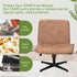 Armless FUANGUI Criss Cross Chair Cover, Faux Leather Looking Stretch Mid Back Wide Accent Chair Slipcover, Exquisite
