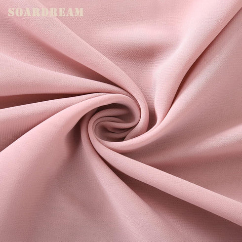 Dusty Rose Chiffon Table Runner - 27x120 Inches Long Elegant Sheer Fabric for Bridal Party Decorations