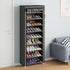 9 Closet Calmootey Tier Shoe Rack Organizer,Portable Shoe Shelf with Nonwoven Fabric Cover