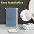SUS304 Stainless Steel L-Shaped Hand Towel Holder, Thickened Base Bathroom Towel Rack for Countertop Vanity, Brush