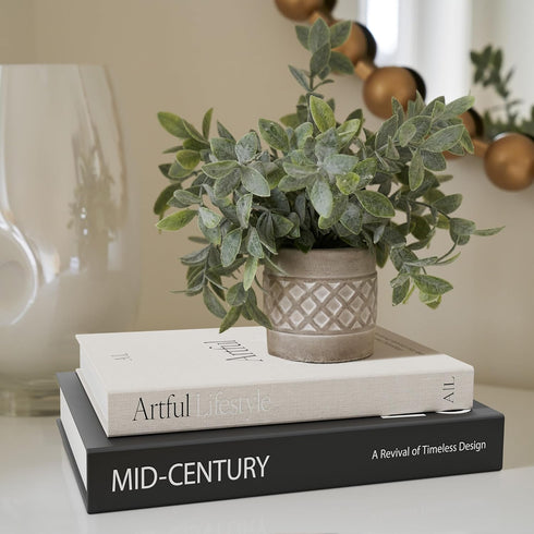 Set 2 Aesthetic Decorative Books - of Stylish Boxes Enhance Your Coffee Table, Bookshelf or Mantel Decor - Beautiful