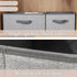 Storage Baskets, 15.7-Inch Woven Fabric Bins, Foldable Organizer Bins for Closet Shelves, 2PCS/Grey