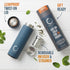 15oz Pure Zen Tea Thermos with Infuser for Hot and Cold Infusions - Stainless Steel - Tea Infuser Bottle - Leakproof
