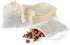 DAJLFA 20 PCS Reusable Tea Bags, Empty Muslin Sachet Bags with Drawstring, Spice