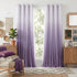 72 inches 52" 2 PONY DANCE Bedroom Curtains Long - Double Layered Ombre Panels with White Sheer Overlay, Purple Bedroom