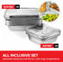 Disposable Foil Pans with Lids (Set of 20) Heavy Duty Aluminum Pans with Lids 9x13 (x10), 8x8 (x10) Baking Tins with Covers for Cooking, Heating, Storing, Food Prep, Holiday Dinner Meals