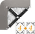 Sheet Straps Clip Triangle: 2-Set Elastic Fitted Bedding Sheet Fasteners Holder for Bed Band Crib Mattress Pad