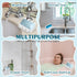 2) Silicone Soap Dish for Bar Soap Holder for Shower Bathroom Self Draining Waterfall Drying Tray Keep Soap Bars Dry