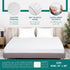 King Size Quilted Mattress Pad - Premium Quality Hypoallergenic Mattress Cover, Fitted Waterproof Mattress Protector,