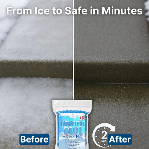 SymbionixEco 16F (27C) (5 10.6 lb.) Thawtful Blue Ice & Snow Melt Snow Melt, Rock Salt, Driveway & Sidewalk Salt