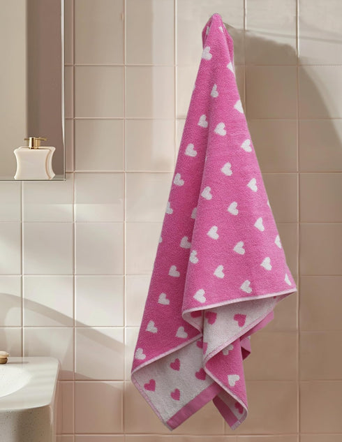 ORIGINAL KIDS 6 Set 2 2 2 100% Piece Towel - Bath Time Hearts - Bath Towels, Hand Towels, Washcloths - Cotton Jacquard