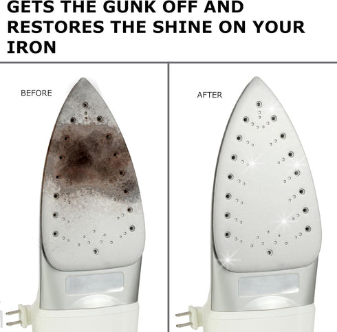 Steam Iron Bottom Cleaner Stick - Removes Build-Up from Hot Iron Soleplate, Easy to Use, 2 Pack