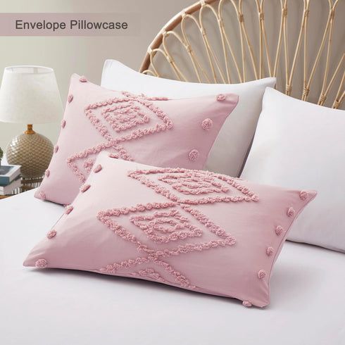 Set 2 Set 68" 90") Oli Anderson Tufted Duvet Cover Twin Size, Soft and Lightweight Duvet Covers for All Seasons, Pieces