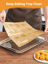 SMARTAKE 200 Pcs Pop-Up Parchment Paper Sheets, 10.7x15 Inch Non-Stick Baking Paper for Grilling and Frying
