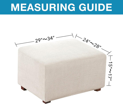 Flamingo P Stretch Fabric Ottoman Slipcovers Stretch Storage Ottoman Covers Foot Rest Sofa Slipcovers Furniture