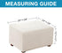 Flamingo P Stretch Fabric Ottoman Slipcovers Stretch Storage Ottoman Covers Foot Rest Sofa Slipcovers Furniture