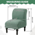 Armless MIFXIN Accent Chair Cover Knitted Stretch Slipper Chair Couch Slipcover Removable Washable Furniture Protector