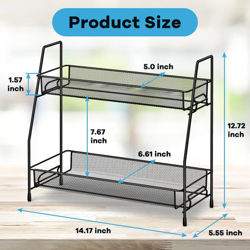 Spice Rack Organizer for Cabinet, Bathroom Organizer Countertop, Bathroom Counter Organizer, Kitchen Countertop Organizer, Bathroom Vanity Organizer by SPISPI
