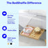 BedShelfie Bedside Shelf for Bunk Bed & Top Bunk, Floating Nightstand Tray for College Dorm Room