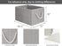 StorageWorks 32L Gray Closet Storage Baskets, Foldable Organizers with Handles, 3-Pack for Linen Closet