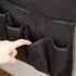 FLYILY Sofa Armrest Organizer - Non-Slip Caddy for Magazine, Phone, Books, Glasses (Black, 13in)