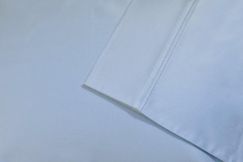 Superior 700 Thread Count Egyptian Cotton Pillowcase Bed Set - King, Light Blue - Includes Two Pillowcases