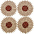 Simhomsen Set of 4 Small Mini Lace Table Doilies - Round 12 inch, Victorian Style and Vintage Look