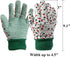 Yopay 6 Pairs Gardening Gloves for Women, Soft Jersey Garden Gloves, Rubbuer Dots Cotton Working Gloves for Men, Planting, Seeding, Fishing, Restoration Work, 3 Colors