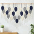 Weldomcor Large Macrame Wall Hanging Leaf Boho Woven Tapestry, Bohemian Chic Wall