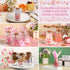 Sieral 48 Pcs Baby Shower Party Favors for Girls, 3.4 oz Small Glass Bottles, Mini Jars with Cork Lids for Guests