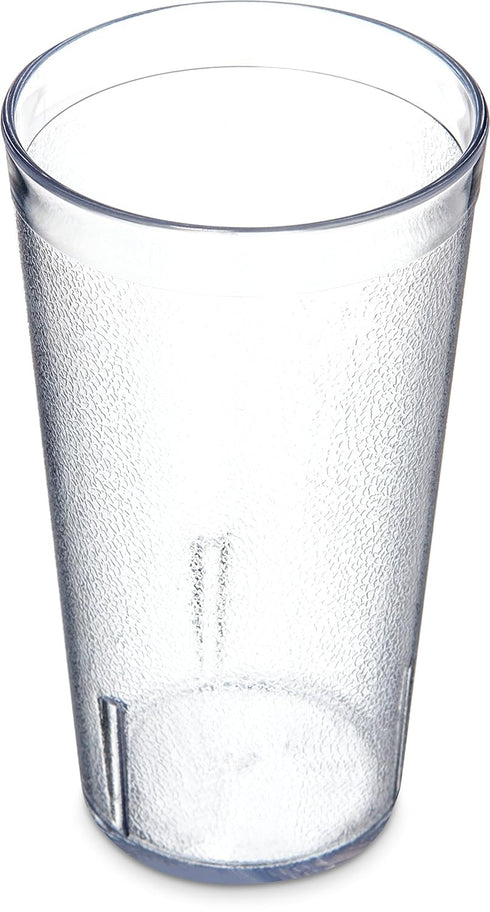 Carlisle FoodService Products 52168107 Stackable Shatter-Resistant Plastic Tumbler, 16 oz., Clear, Pack of 6