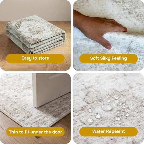 2x9 2' 9' Area Rugs for Living Room, Washable Runner Rugs for Bedroom, Entryway Hallways Clearance Kitchen Indoor Boho