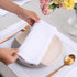 D'Moksha Homes White Linen Napkins Set of 4 - Classic Hemstitch 100% Pure Linen Dinner Napkins, 20 x 20 Inch