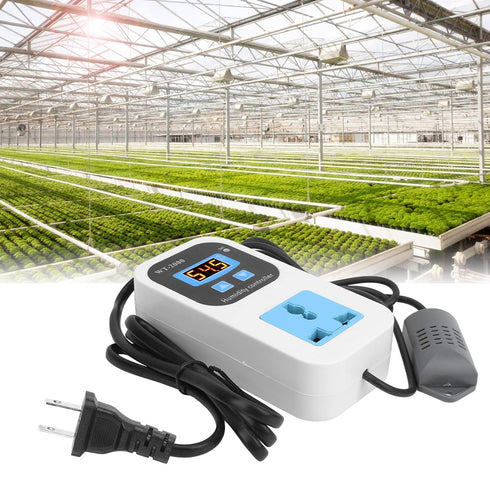 Digital Humidistat, 099% RH Humidity Switch Socket, High Accuracy for Home or Storage Warehouse