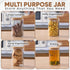 2 Pack 34 oz, 2 Set, 5x Sourdough Starter Kit - Sturdy Sourdough Starter Jar with Bread Slings, Spatula Measuring