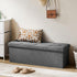43in 660lbs, DUMOS Storage Ottoman Bench, Storage Chest, End of Bed Foot Rest Stool with Padded Seat, Bedroom Bench