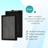 KF250 1200e Air Purifier Replacement True HEPA Filter, 2-Pack Compatible with Kenmore 1200e Series PM2010