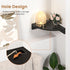 3 Pack) Fun Memories Corner Shelf Wall Mount, Wood Floating Corner Shelves, Corner Wall Shelf for Bedroom, Bathroom
