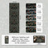 2x6 Washable Runner Rug,Black Floral Boho Area Rug for Hallway,Low-Pile Non-Slip Stain Resistant Carpet for Kitchen