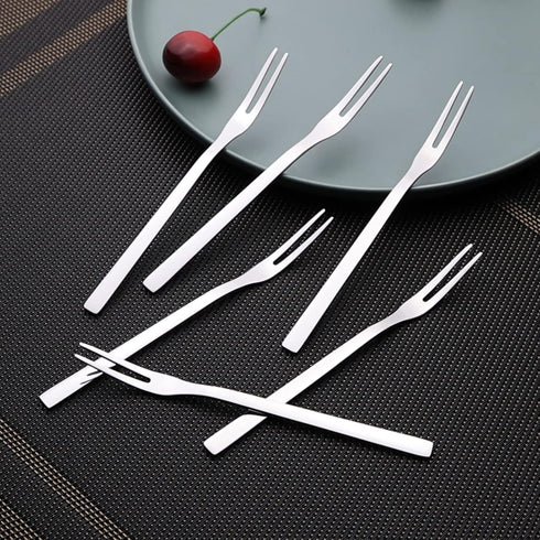 16-Piece Small Stainless Steel 2-Tines Forks, Fruit Forks Set