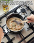 Cook N Home Nonstick Sauce Pan, 3-Qt with Glass Lid, Multi-purpose Kitchenware, Black Aluminum