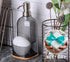 17oz Countertop Clasin Home Kitchen Soap Dispenser with Sponge Holder, Refillable Acrylic Dish Soap Dispenser
