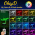 3D OkiyiD Airplane Gifts for Boy, Men, Aircraft Night Light, Gulfstream Illusion Lamp with Remote and Touch Control